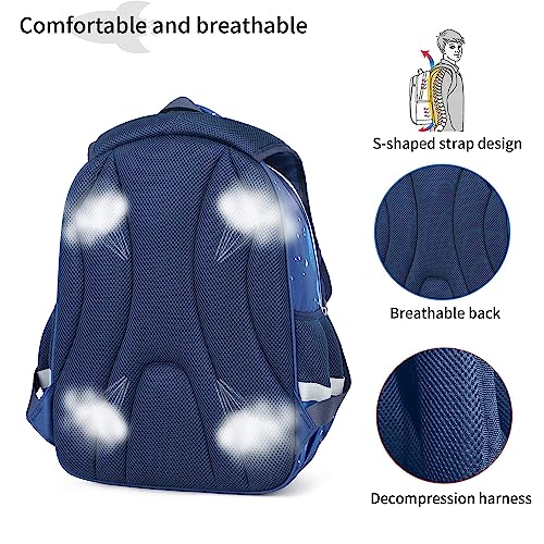 NALACAL Kids Backpacks, Kindergarten Perfect Size School Backpack for Girls and Boys, Water Resistant Easy to Clean Preschool Book Bag for Kids, 16 inch Multifunctional Cute Large Capacity