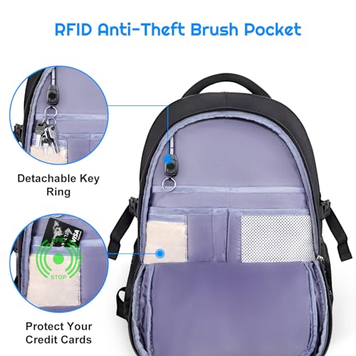 Besttravel Handgepäck Rucksack 40x20x25 für Ryanair, Reiserucksack mit 45L Kapazität, USB-Ladeanschluss, ideal für Laptops 15,6 Zoll, Perfekt für Reisen und Wochenendausflüge