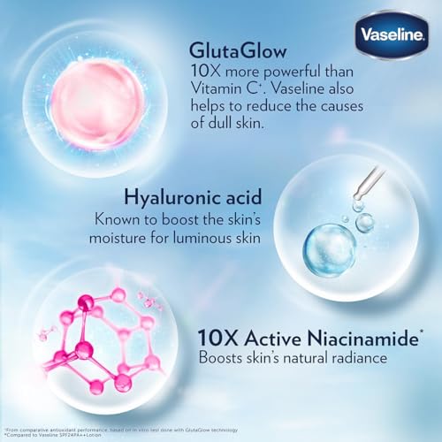 Vaseline Essential Even Tone Body Lotion Smooth Radiance, Gluta-Hya Serum Burst, 10X More Powerful than Vitamin C, Deeply Moisturising, 200ml