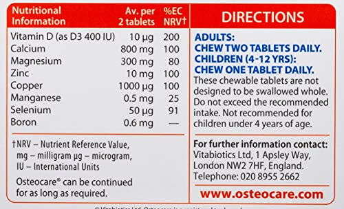 Vitabiotics Osteocare Chewable - 30 Tabs