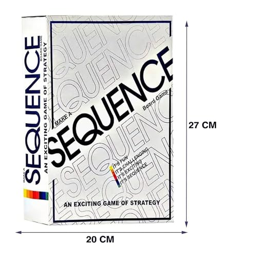 Sulfar Sequence Board Game Multi Color Board Game for Family