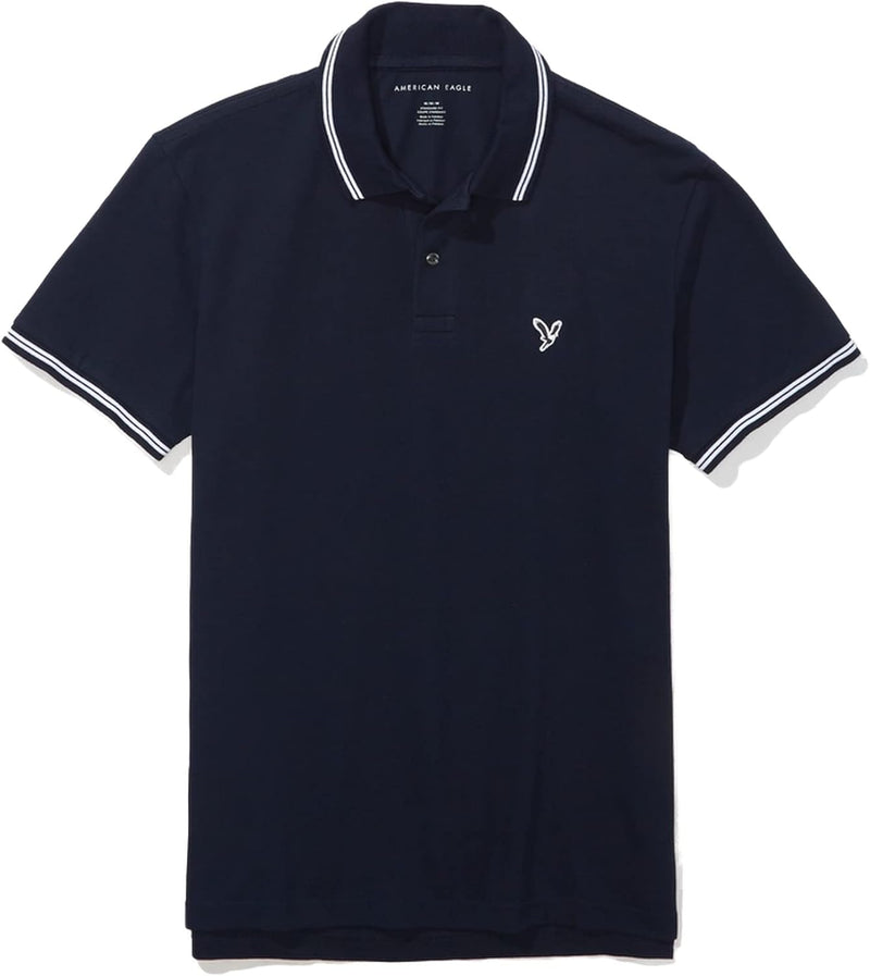 American Eagle Men's Slim Fit Pique Polo Shirt