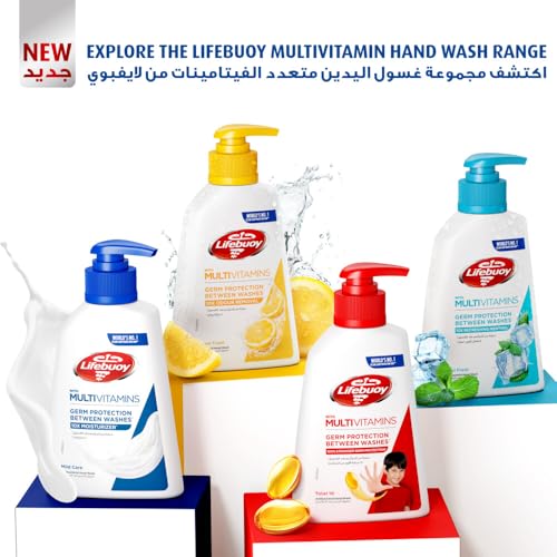 LIFEBUOY Hand Wash Refill , Total 10, for 100% stronger germ protection in 10 seconds, 1L