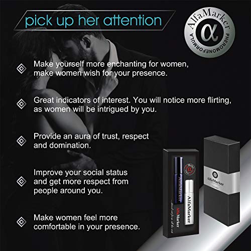 Alfamarker Pheromones for Men to Attract Women Men`s Pheromone Highly Concentrated Perfume for Men (Unlimit). Set 2x5 ml