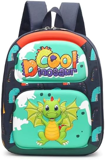 Kids Backpack for School Preschool Bag for Boys & Girls Toddler Kindergarten Backpack with Padded Straps, Multi-Pockets for Books, Stationery, Supplies & Toys - Dinosaur