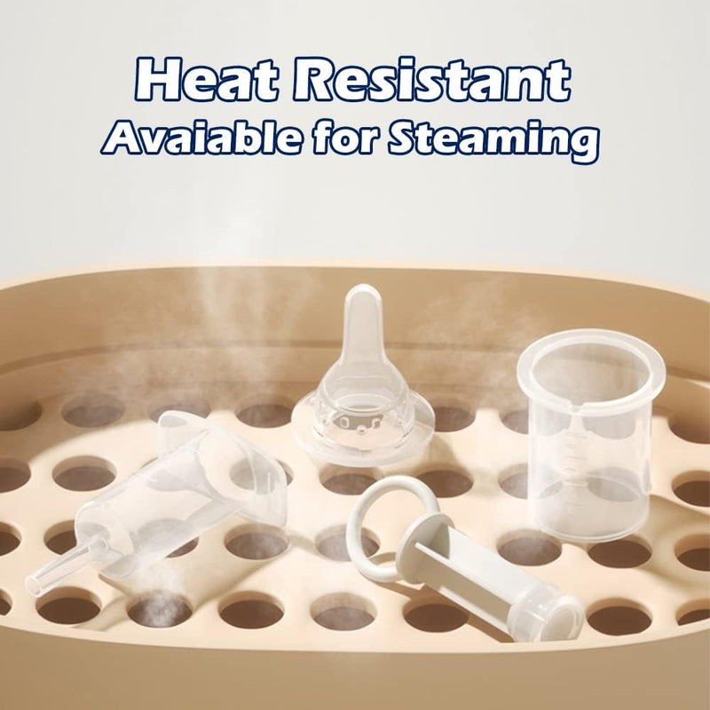 Elfzone Baby Medicine Dispenser Kit - 3PCS - Silicone Infant Medicine Syringe Pacifier Dropper, Toddler Feeding Pacifiers Dispensers Products for Babies Newborn Essentials Must Haves Medical Kits