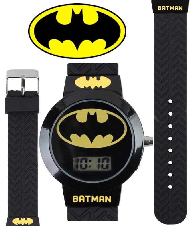 Accutime Kids Batman Digital Quartz Watch for Boys, Girls & Adults All Ages