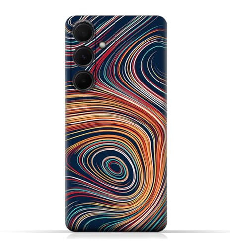 AMC Design TPU Mobile Case Cover compatible with Samsung Galaxy A35 model with Abstract Swirled Stripes Pattern