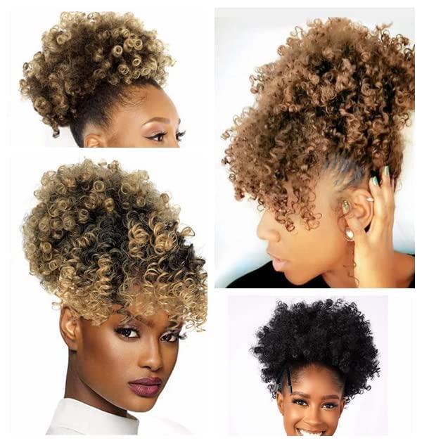 NALACAL 5 Pcs NEW Adjustable Headband Hair Tie for Thick Heavy Natural Kinky or Curly Hair, Adjustable Sizing for the Afro Puff Ponytail, Hair Bun, High Puff, and Updos