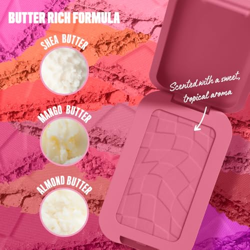 NYX Professional Makeup Buttermelt Blush, Powder Blush, up to 12 H Wear, Fade & Transfer Resistant, For The Butta.