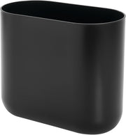 iDesign Toothbrush Holder for Normal Toothbrushes, Spin Brushes, and Toothpaste, The Cade Collection - 3" x 3" x 4. 5", Matte Black - Waste Can Waste Can