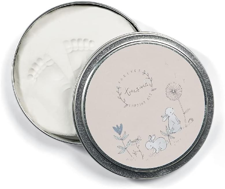 Mamas & Papas Baby Imprint Tin Keepsake Gift Forever Treasured - Pink