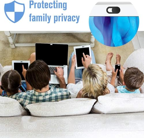 STRAID Webcam Cover (8 Pack), 0.02 inch Ultra Thin Laptop Camera Cover Slide for iPhone iPad MacBook Pro Computer iMac Cell Phone PC Accessories Camera Blocker Slider, Great for Privacy