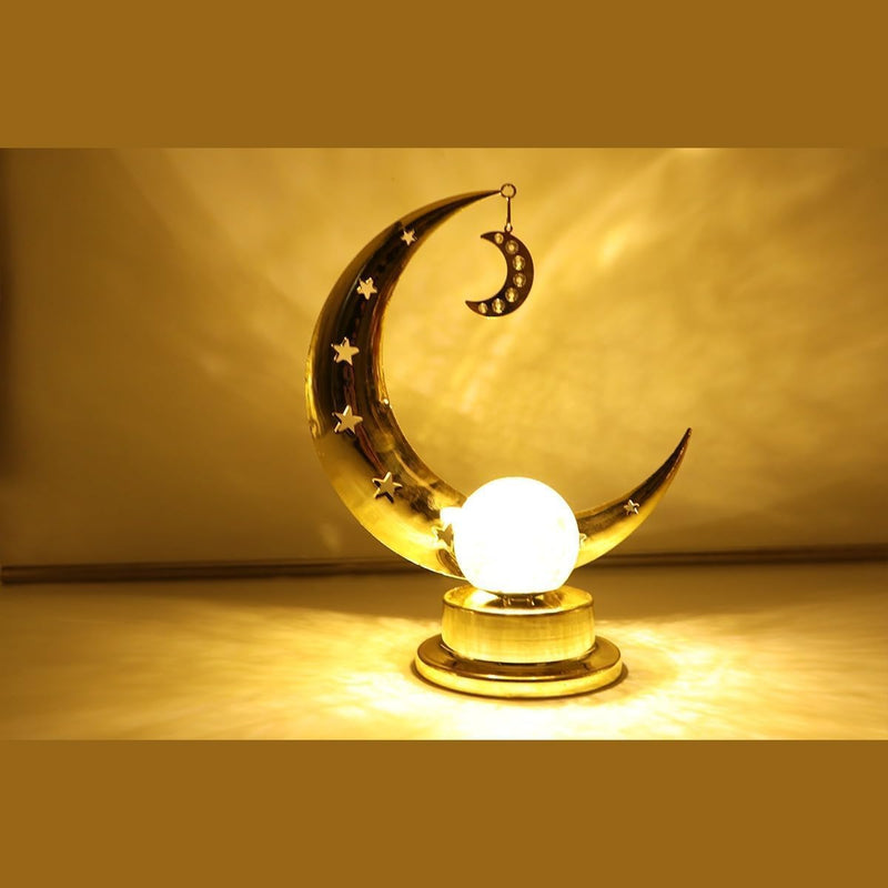 YU WELL EID Ramadan Decoration Lights, Star with Moon and serial lights, 3.5M Ramadan Lights with 8 Sequence Modes, comes with 220V. Celebration Lights (Stars with Mosque) - Moon