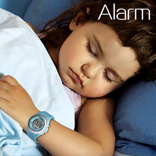TEKMAGIC 10 ATM Waterproof Digital Sports Watch for Boys Girls Swimming Diving 100m Underwater with Alarm Clock, Chronograph, Timer, Countdown, Dual Time Zone, 12 or 24 Hour Format