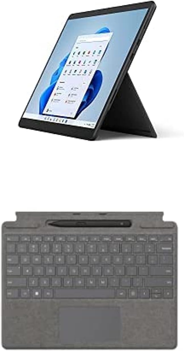 Microsoft Surface Pro 8-13 Inch 2-In-1 Tablet Pc - Silver - Intel Core I5, 8Gb Ram, 128Gb Ssd - Windows 11 Home - Device Only, 2021 Model, 8Pn-00002, Delia I5/8/128 Home
