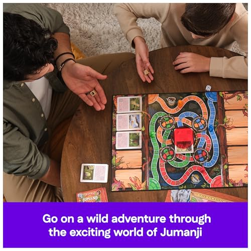 Spin Master Games Jumanji The The Classic Scary Adventure Family Board Game Based on The Action-Comedy Movie, for Kids and Adults Ages 8 & up