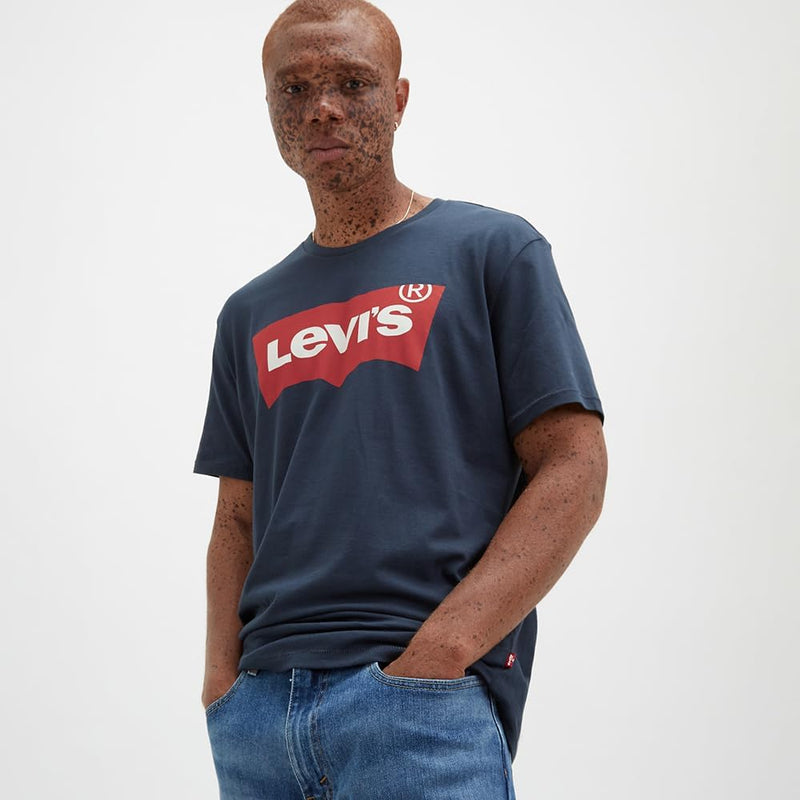 Men's Graphic Set-in Neck T-shirt - Blue