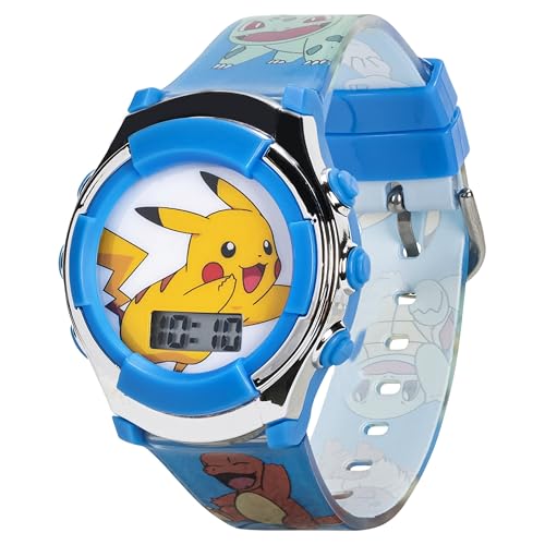 Pokemon Kids' Quartz Watch with Plastic Strap, 16