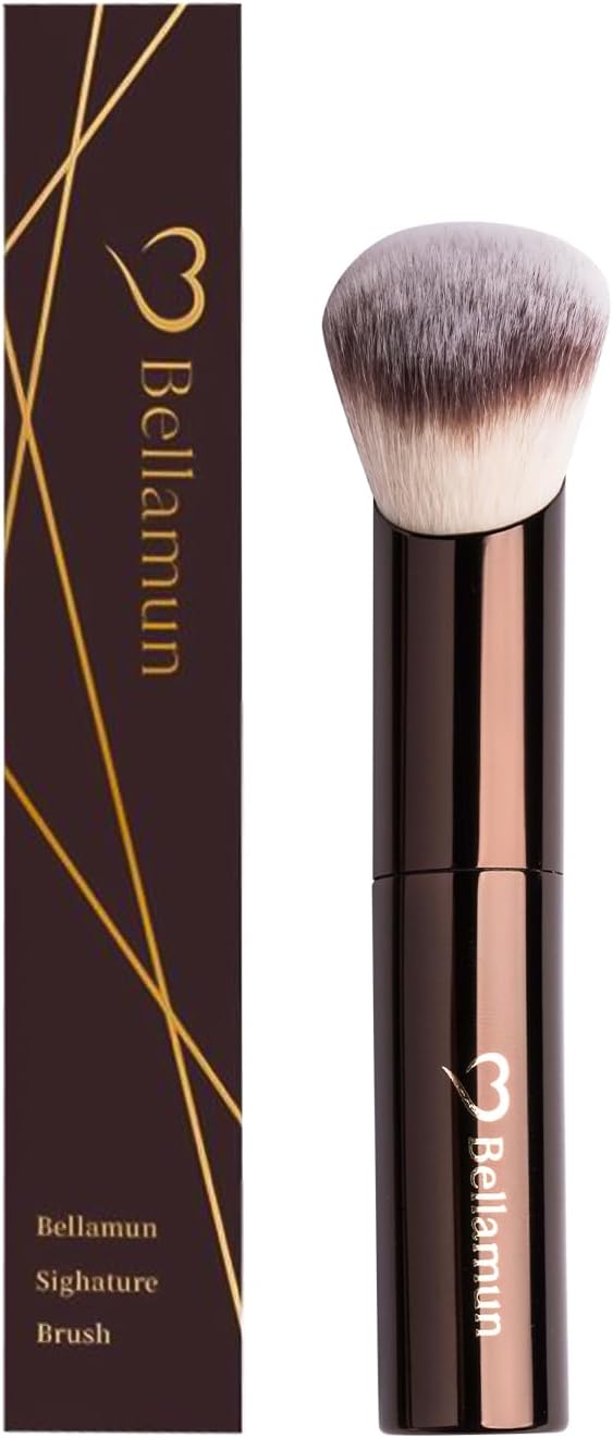 Bellamun Professional Makeup Brushes | Vegan & Cruelty-Free | High-Performance Tools for Foundation, Blush, Bronzer, Contour, Concealer & Powder Application (Dual Tip Pro Makeup Brush)