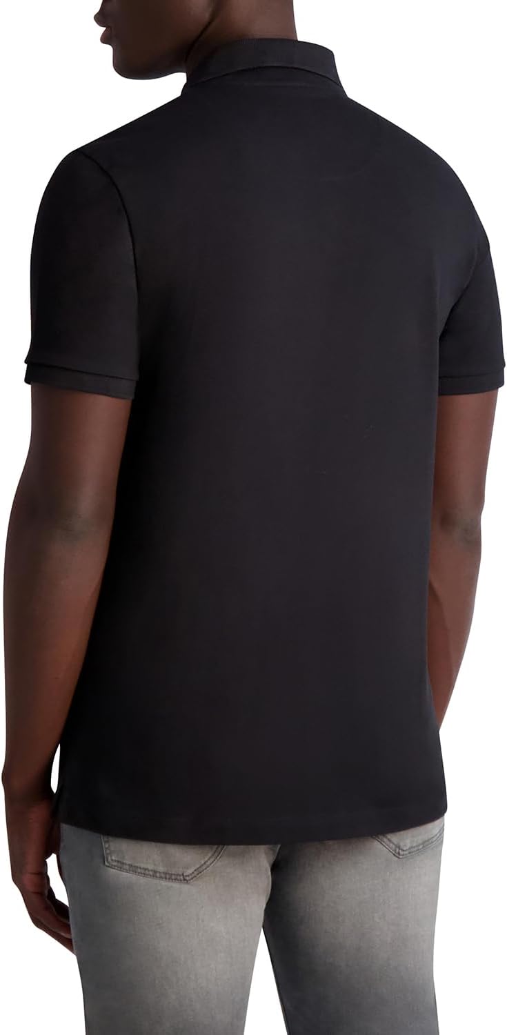 Karl Lagerfeld Paris mens Karl Armour Johnny Collar Polo Polo Shirt