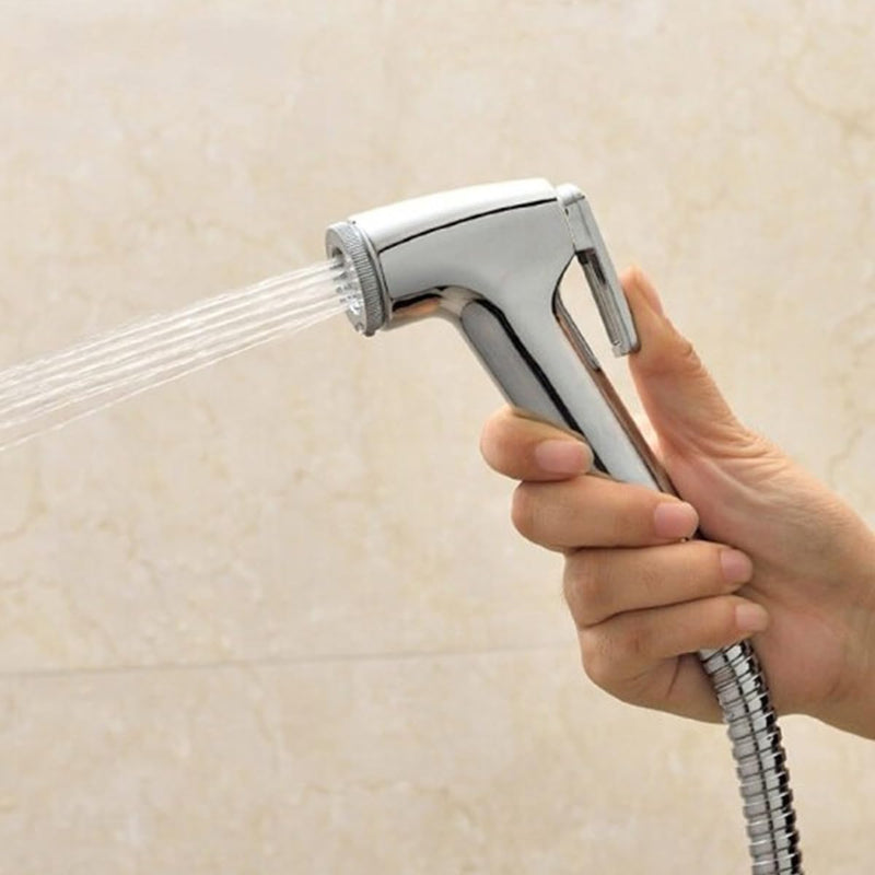 ECVV Bidet Sprayer for Toilet-Adjustable Water Pressure Control with Bidet Hose, Toilet Shattaf Adapter Spray Handheld Bidet Shower Head Wall Bracket Hose Kit | 1.2M |
