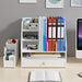 BlayaAdd Desk Organizer with Pen Holder, DIY White Office Stationery Desktop Storage Holder Sorter with Drawer for Home, Office and School (PB04)