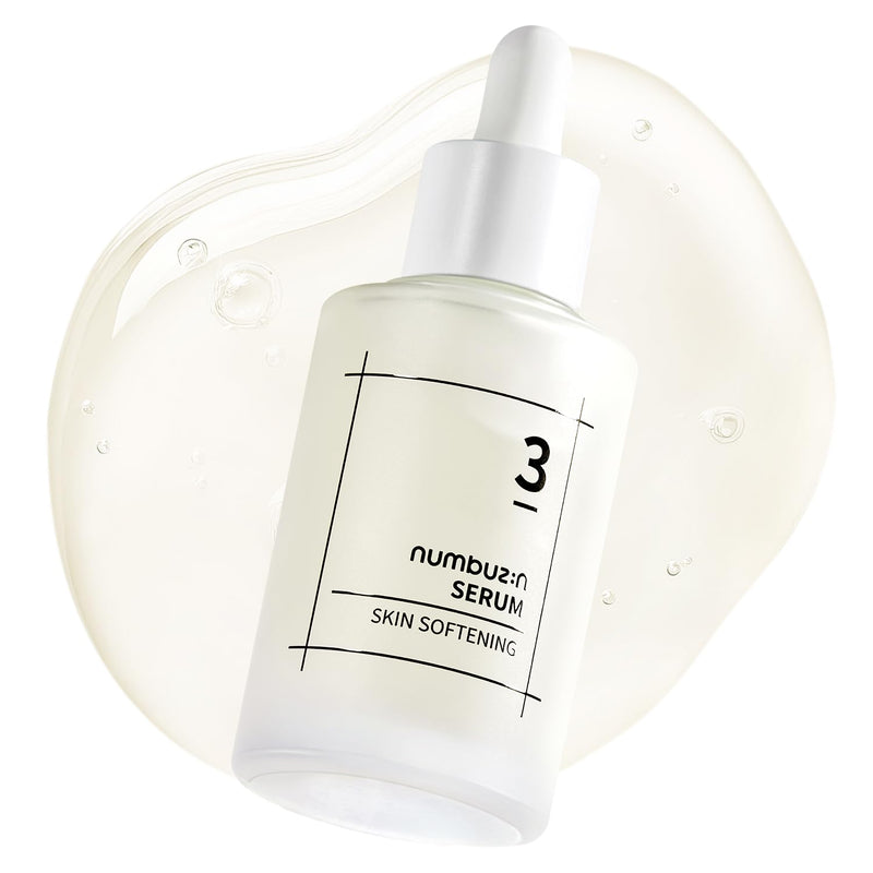 numbuzin No.3 Serum | Skin Softening Serum | Pore Care, Textured Skin, Bumpy, Rough Skin, Glass Skin | Bifida, Galactomyces, Niacinamide, Adenosine, Panthenol | 50ml