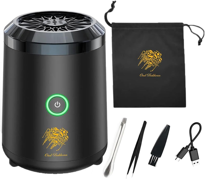 Aroma Diffuser, Portable Mini, Bakhoor Incense Burner, Rechargeable USB, Arabic Electric Holder, Travel Home Fragrance, Thin
