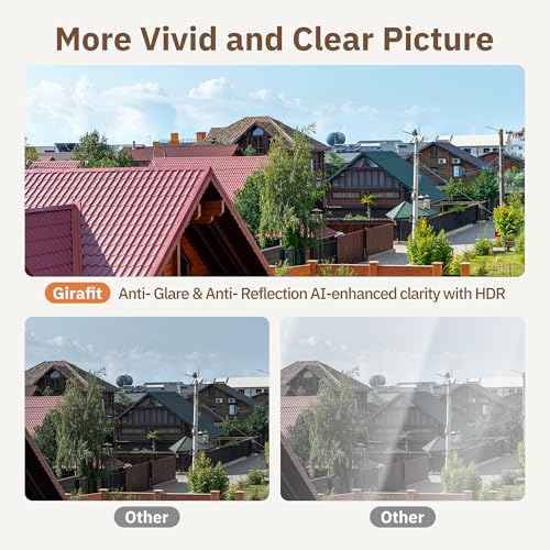 3MP 2K Window Camera, 2.4GHz 5GHz WiFi Cameras for Home Security with ChroMax Al Color Night Vision, Person and Motion Detection, 24/7 Recording, Easy Installation and