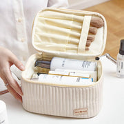 Makeup Bag, Vecolla Toiletry Bag Travel Make Up Bag Aesthetic Cosmetic Handbags Makeup Organizer Bag Makeup Brush Organizer for Women and Girls