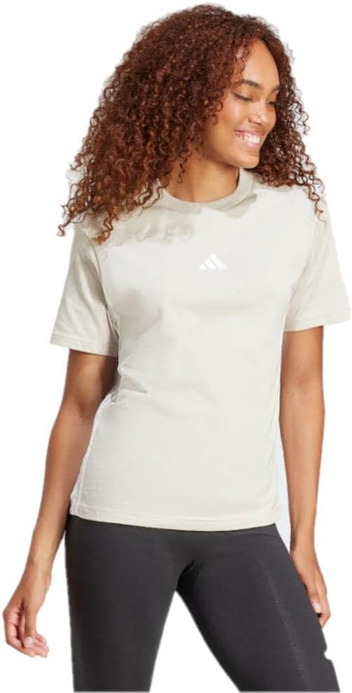 Women Essentials 3-Stripes Cotton T-Shirt - WONALU/WHITE