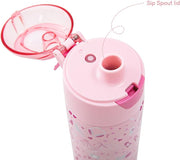 Insulated Stainless Steel Water Bottle w/Spray, Life 640ml - Pink