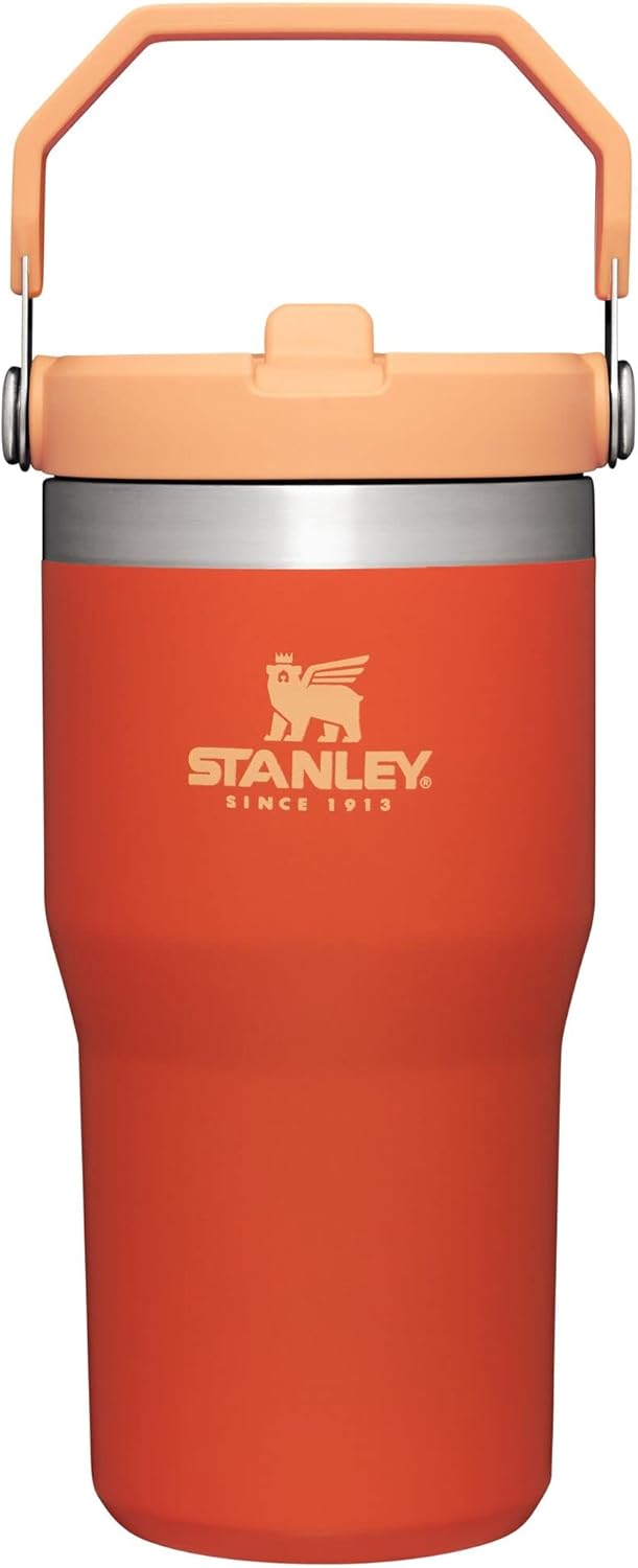 Stanley IceFlow Stainless Steel Tumbler with Straw - Vacuum Insulated Water Bottle for Home, Office or Car - Reusable Cup with Straw Leakproof Flip - Cold for 12 Hours or Iced for 2 Days