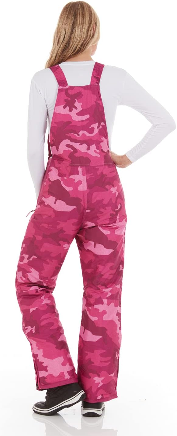 Arctic Quest womens Ski Snow Bibs Pants Insulated Water Resistant Overalls Snowboarding Winter Waterproof Pants Overalls (pack of 1)