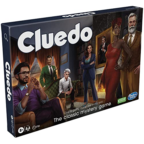Hasbro Gaming Cluedo Board Game for Children Aged 8 and Up, Reimagined Classic for 2-6 Players, Detective Mystery Games, Family Time, and Adults