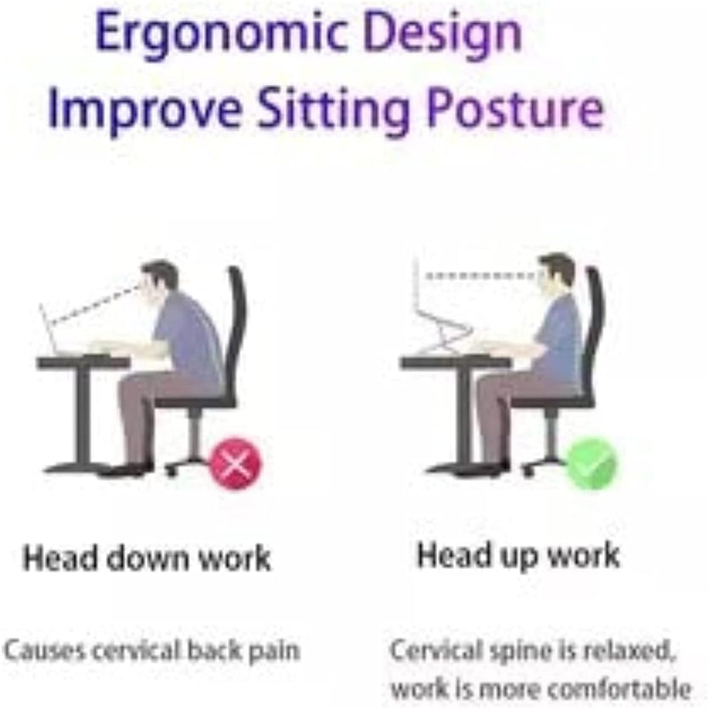 Adjustable Laptop Stand, Portable Aluminium Laptop Riser Laptop Holder for Desk, Foldable Ventilated Cooling Computer Support Stand for Apple MacBook Pro/Air, HP, Sony, Dell, Notebook Stand and more.