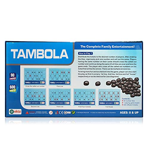 Ekta Tambola Housie Game - 600 Tickets, Multi Color