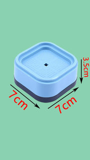 Sweet seven® Washer Dryer Stabilizer Pads - 4PCS Anti-Vibration & Anti-Walk Rubber Feet for Washing Machine, Reduce Movement and Noise, Secure Appliances on Floor Surface
