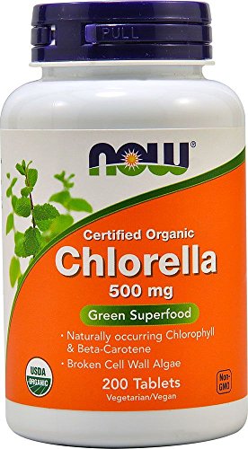 NOW Foods Organic Chlorella 500mg 200 Tabs