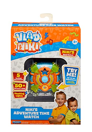 Bandai Vlad Niki's Time (Orange Strap) -Toy Watch with Voice and Light Effects for Adventure Game P57712