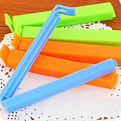 30 pcs Plastic Bag Sealing Clips for Snacks Bag Clips for Food Storage Clips in Fridge Freezer or Cupboards 11cm