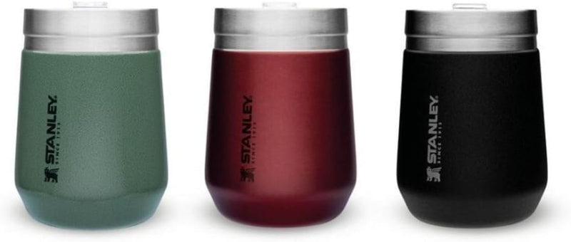 STANLEY Go Everyday Tumbler 0.29L / 10 OZ Matt Black Stainless Steel Tumber for Wine, Cocktails, Coffee, Tea - Keeps Cold / hot for Hours - BPA- Dishwasher Safe