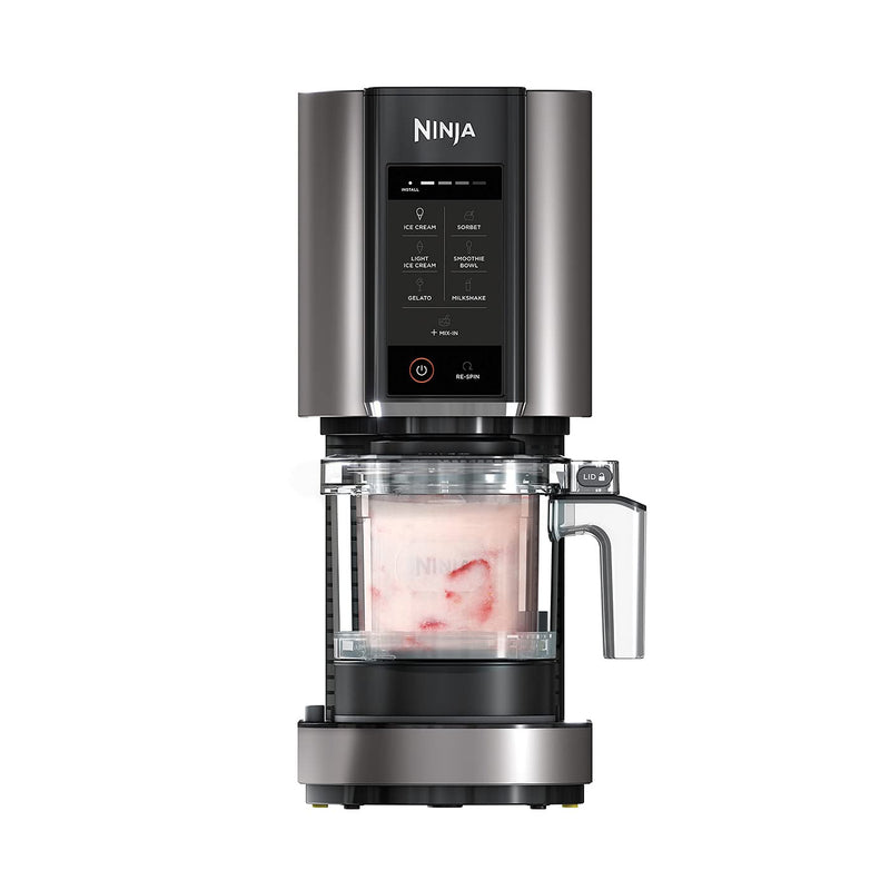 Ninja CREAMi Ice Cream & Frozen Dessert Maker [NC300UK] 7 Programs, Black/Silver