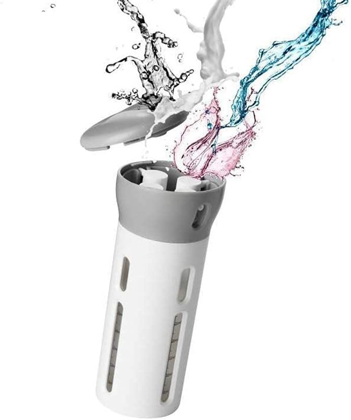 YJXPP Travel Sub-bottle Set 4 in 1 Portable Travel Bottles Rotatable Lotion Dispenser Cosmetic Organizer for Outdoor Grey