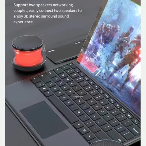 ZXXZKWPP Portable Bluetooth Speakers with Colorful Lights, Loud Sound, Small Bluetooth Speaker with Wireless Stereo Pairing, HiFi Sound, Long Playtime,for Shower,Home,Outdoor-W