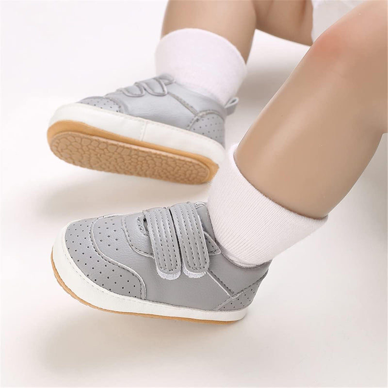 E-FAK Baby Shoes Boys Girls Infant Sneakers Non-Slip Rubber Sole Toddler Crib First Walker Shoes