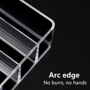 U-HOOME Acrylic Cosmetic Storage Display Boxes, Makeup Organizer 7-Compartment Storage For Eyeshadow, Contour Kits, Blush For Dresser & Vanity