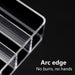 U-HOOME Acrylic Cosmetic Storage Display Boxes, Makeup Organizer 7-Compartment Storage For Eyeshadow, Contour Kits, Blush For Dresser & Vanity