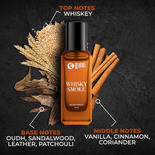 Beardo Perfumes Giftset For Men (Pack of 4 x 20ml) Whisky Smoke, GodFather, Mariner & Don Perfumes | Perfume for Men, Bold & Perfect for Everyday Wear | Long Lasting Fragrance | Gift for Men | Gift